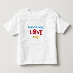 Primary Colours Nana and Papa Love Me Toddler T-shirt