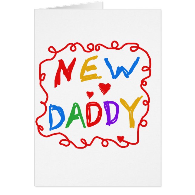 Primary Colours New Daddy Tshirts and Gifts (Front)