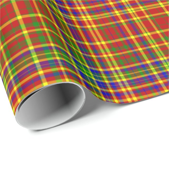 Primary Colours-PLAID 07-Gift Wrapping Paper (Roll Corner)