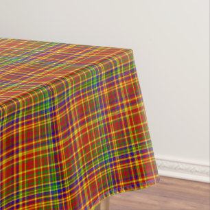 Primary Colours-Plaid 7-COTTON TABLECLOTH 52x70in
