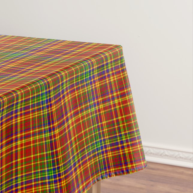 Primary Colours-Plaid 7-COTTON TABLECLOTH 52x70in (In Situ)