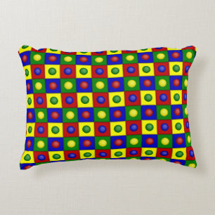 Primary Colours Polkadots Squared-ACCENT PILLOW