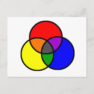 Primary Colours Postcard