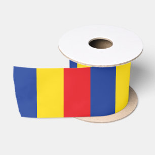 Primary Colours Red Yellow Blue 1st Birthday Party Satin Ribbon
