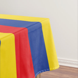 Primary Colours Red Yellow Blue 1st Birthday Party Tablecloth