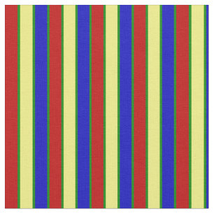 Primary Colours-Stripes 04-Fabric Fabric