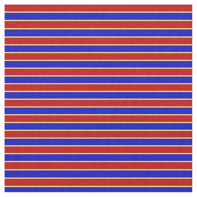 Primary Colours-Stripes 08-Fabric Fabric (Close Up)