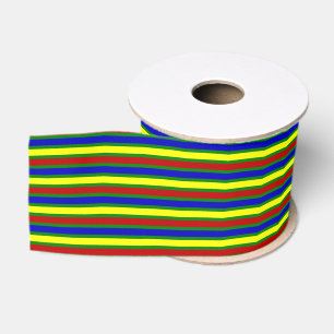 Primary Colours STRIPES 25-Grosgrain Ribbon Grosgrain Ribbon