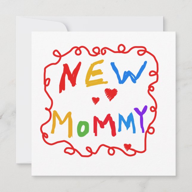 Primary Colours Text New Mommy Gifts (Front)
