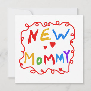 Primary Colours Text New Mommy Gifts