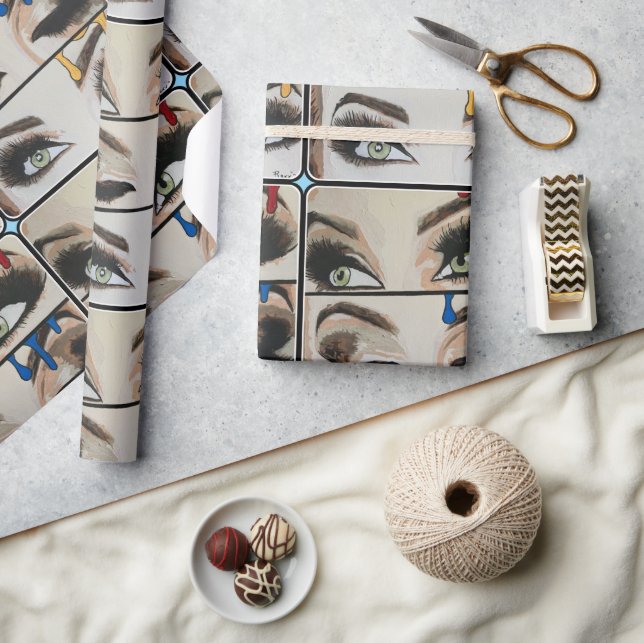 ‘Primary Concern’ Painting on a  Wrapping Paper (Crafts)