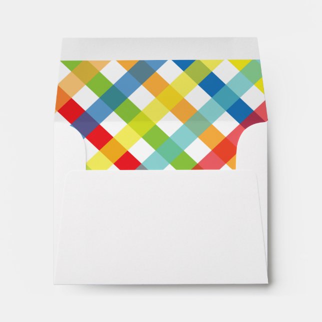 Primary Criss Cross Personalized Envelopes (Back (Bottom))