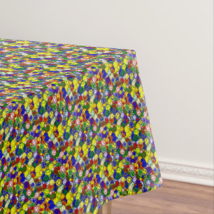 Primary-Happy Face Allover Beads Tablecloth