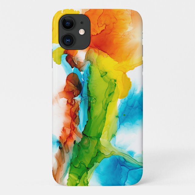 Primary Plume - Watercolors Case-Mate iPhone Case (Back)
