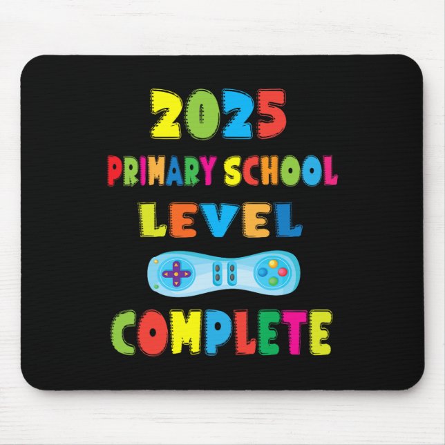Primary School Year 6 Leaver 2025 - Gamer Level Co Mouse Pad (Front)