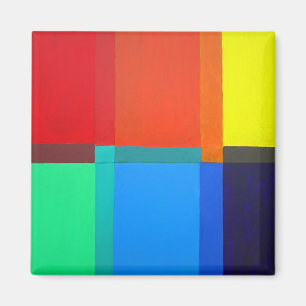 Primary Secondary Tertiary Colour. Abstract Design Magnet