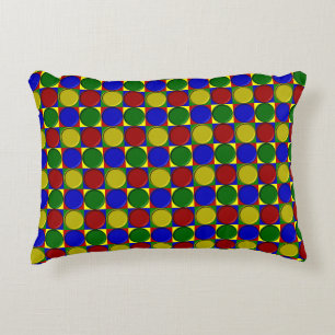 Primary Squares Inverted Dots-ACCENT PILLOW