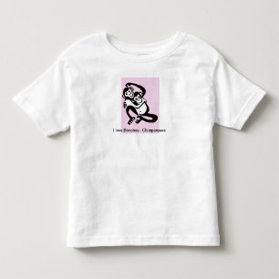 Primate - I love BONOBOS - Chimpanzees - Africa  Toddler T-shirt