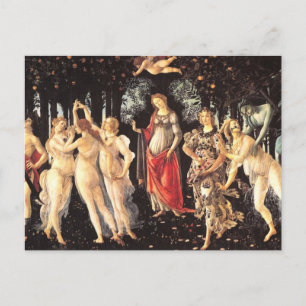 Primavera / Allegory of Spring by Botticelli Postcard