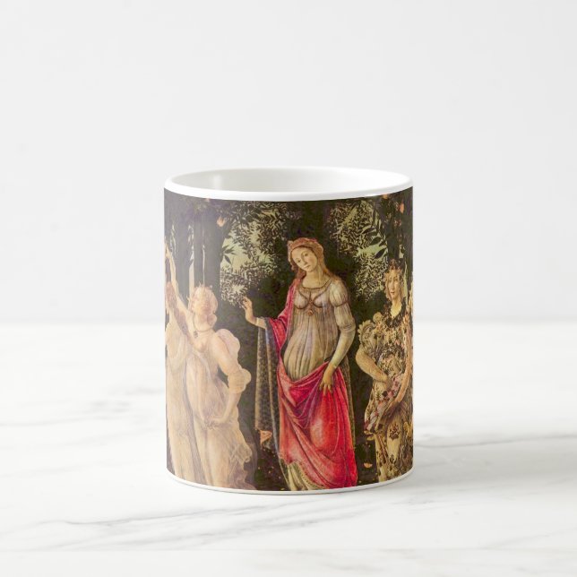 Primavera, Allegory of Spring by Sandro Botticelli Coffee Mug (Center)