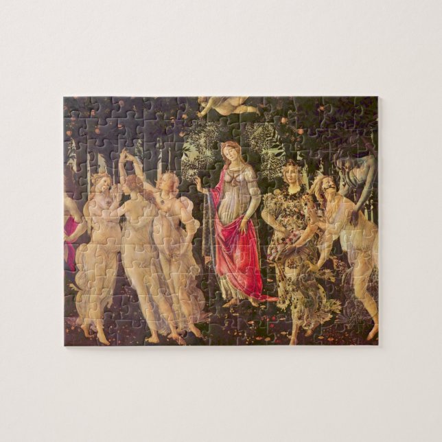 Primavera, Allegory of Spring by Sandro Botticelli Jigsaw Puzzle (Horizontal)