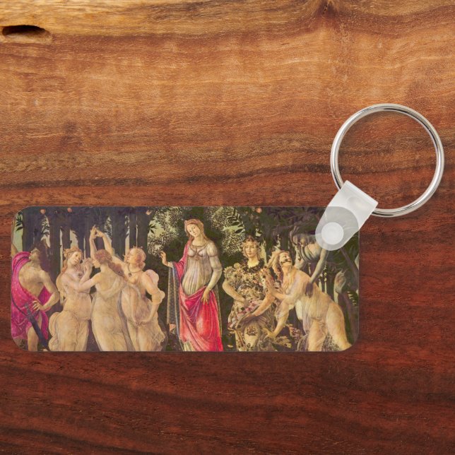 Primavera, Allegory of Spring by Sandro Botticelli Keychain (Front)