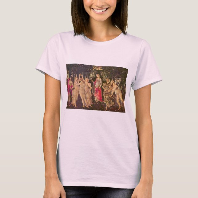 Primavera, Allegory of Spring by Sandro Botticelli T-Shirt (Front)