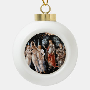Primavera Botticelli Ceramic Ball Christmas Ornament