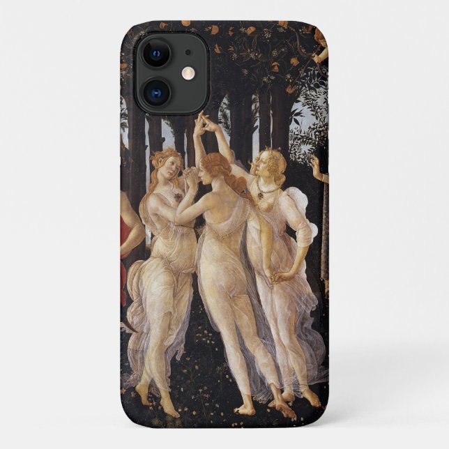 Primavera Detail of Three Graces by Botticelli Case-Mate iPhone Case (Back)