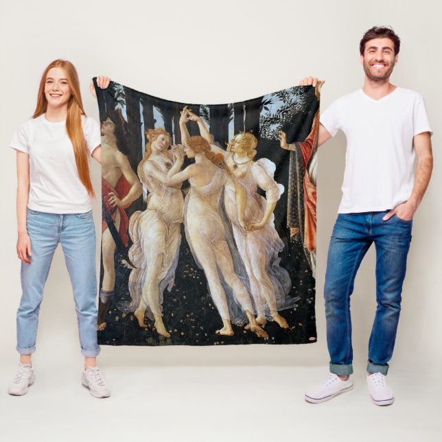 Primavera (detail), Sandro Botticelli Fleece Blanket (In Situ)