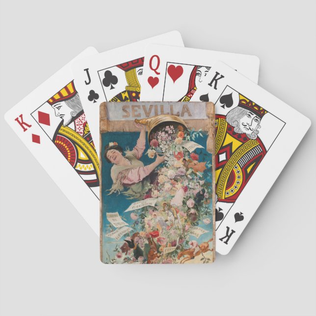 “Primavera en Sevilla” art playing cards (Back)