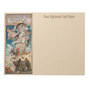 “Primavera en Sevilla” vintage art notepads