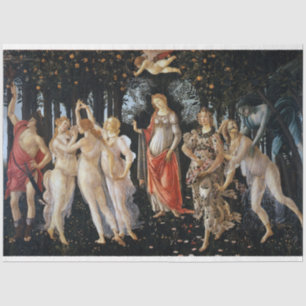Primavera, Sandro Botticelli, 1482 Tissue Paper