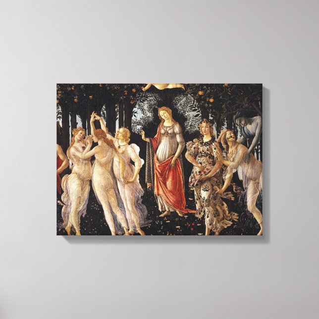 Primavera Sandro Botticelli Canvas Print (Front)