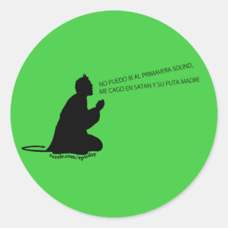 Primavera Sound Pegatina/Sticker (style 2) Classic Round Sticker