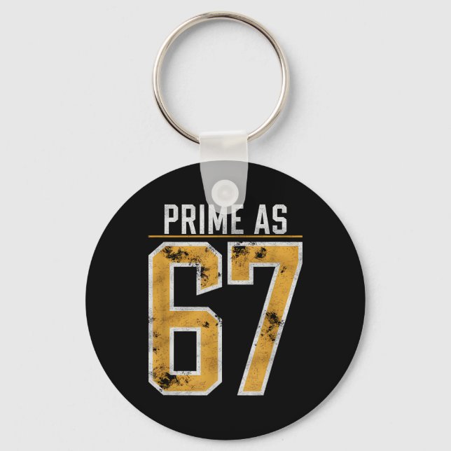 Prime Number As 67  Keychain (Front)