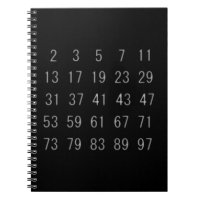 Prime Numbers Mathmatics Science Geek Notebook