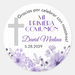 Primera Comunion Gifts and Favours First Communion Classic Round Sticker