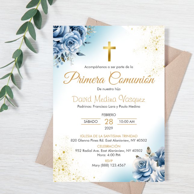 Primera Comunion Invitacion Elegant Holy Communion Invitation (Creator Uploaded)