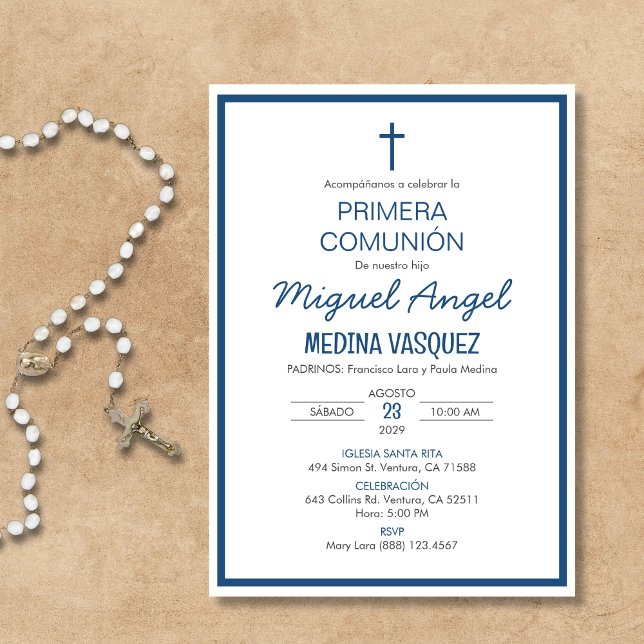 Primera Comunion Invitacion  First Holy Communion Invitation (Creator Uploaded)