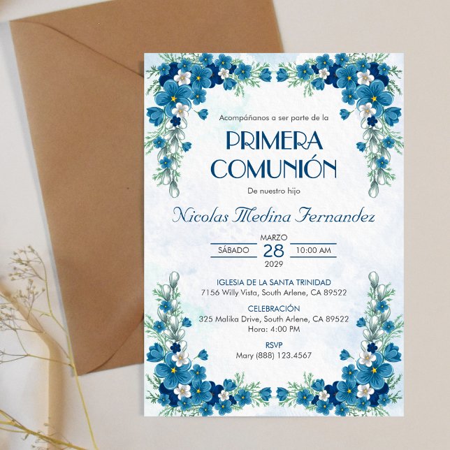 Primera Comunion Invitacion First Holy Communion Invitation (Creator Uploaded)