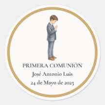 Primera Comunión Niño Rezando
