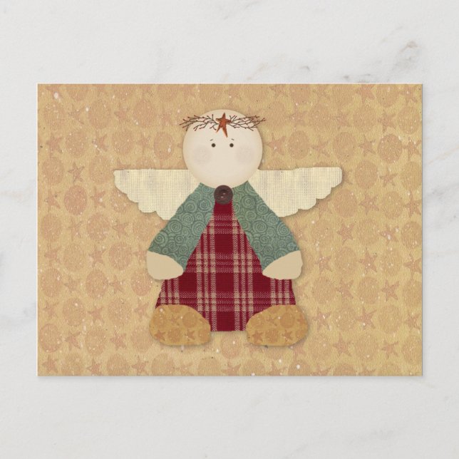 Primitive Angel Recipe Card (Front)