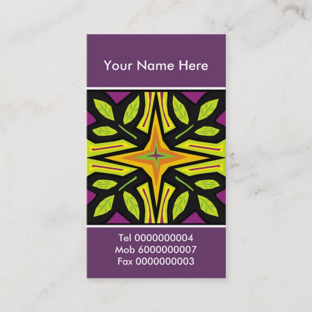 Primitive Art Business Cards (Front)
