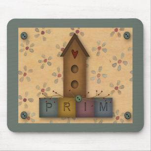 Primitive Birdhouse Mousepad