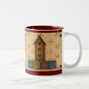 Primitive Birdhouse Mug