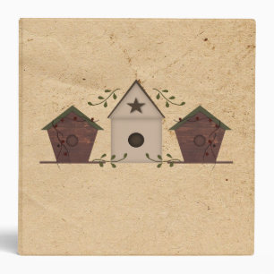 Primitive Birdhouses Binder