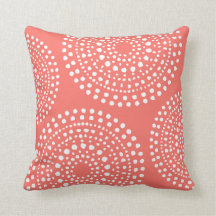 Primitive Boho Mosaic Pattern Live Coral