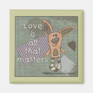 Primitive Bunny Magnet