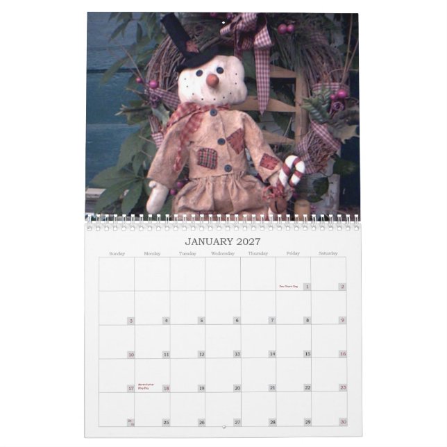 Primitive Calendar (Jan 2027)